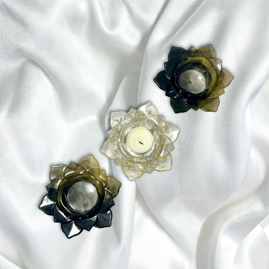 Lotus Flower Bomb - Tea-light Candle Holder Set
