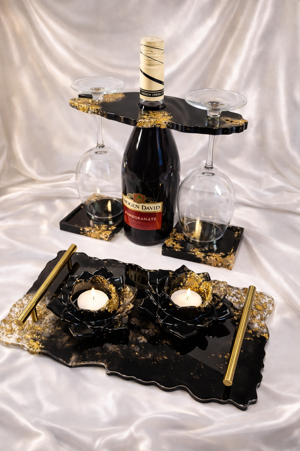 Sophisticated Sipper Set - Black & Gold Edition