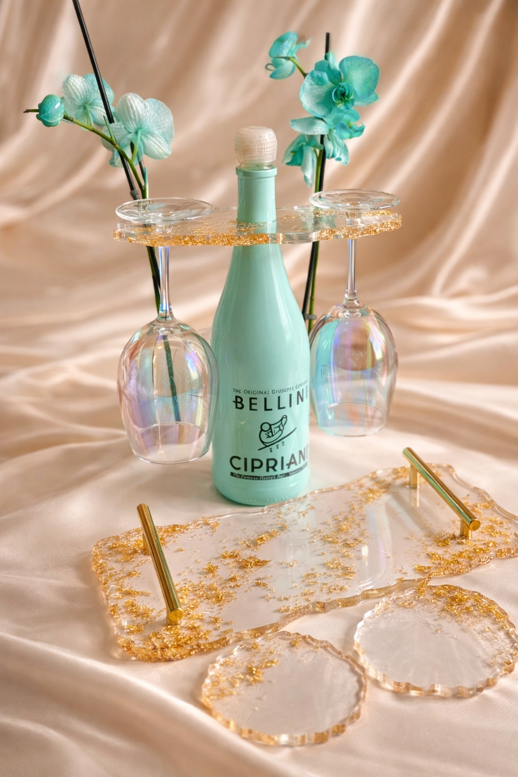 Sophisticated Sipper Set - Crystal Clear & Gold Edition