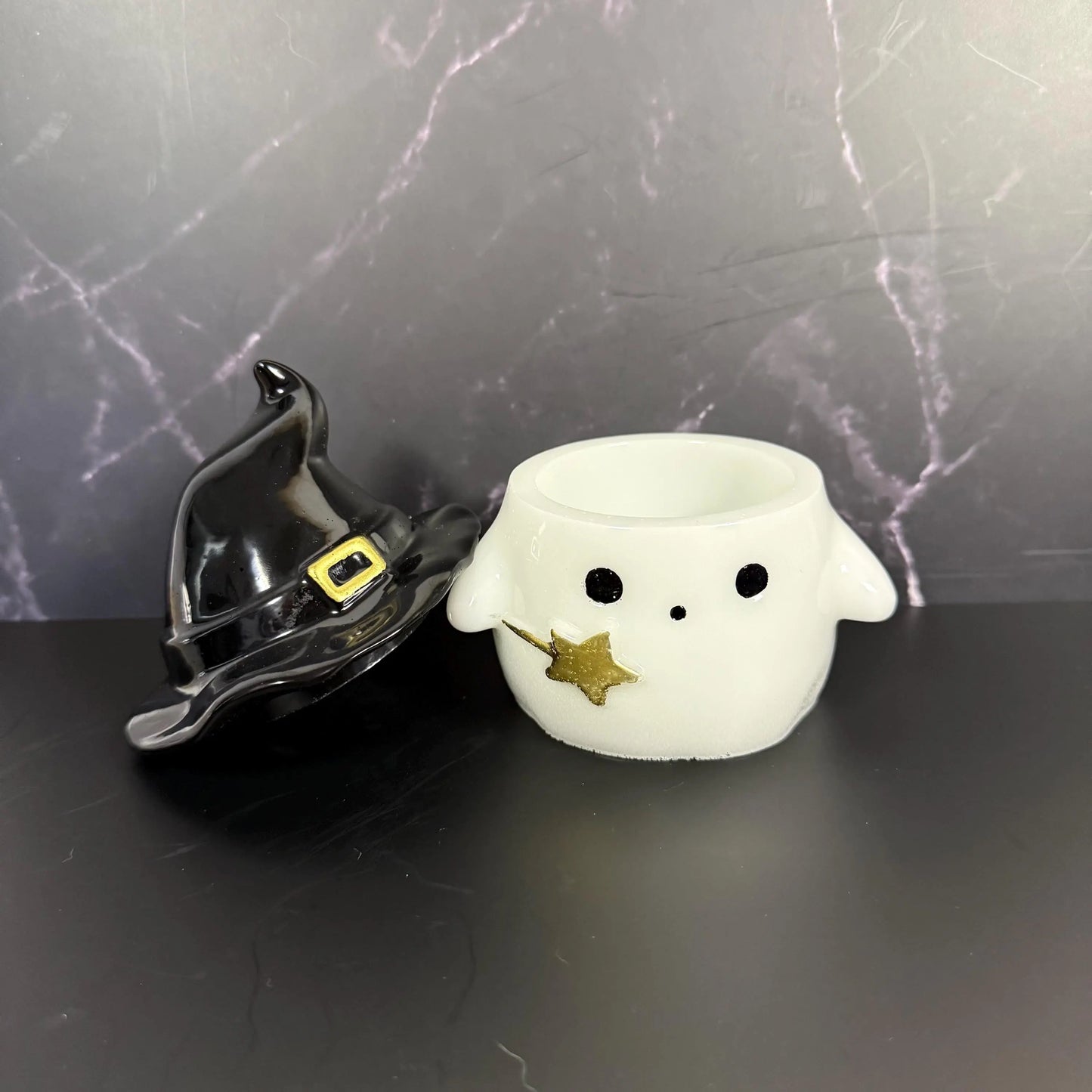 Boo! Ghost Jar - Resin Z C Designz