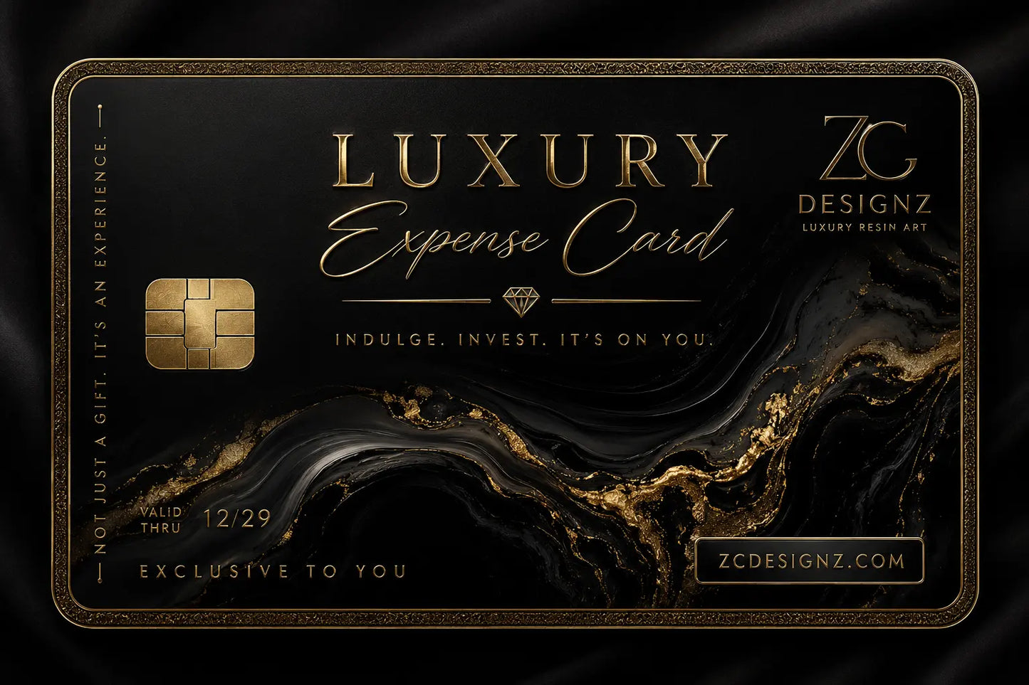 Luxury Expense Card Z C Designz